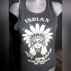Tank top Indian Springs Idaho chief logo S